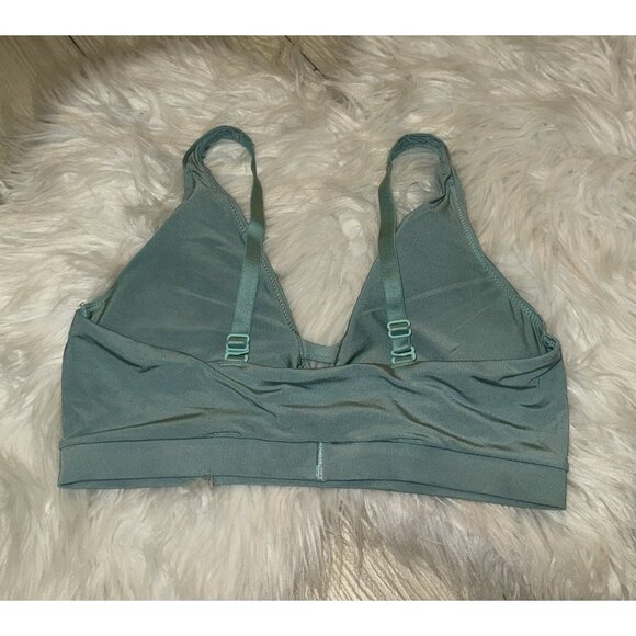 Jockey Smooth and Radiant Bralette Bra Lined Wire Free Womens M Medium Green - Picture 4 of 5